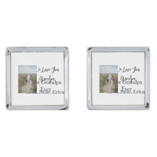 best grandpa ever grandparents photo gifts classic cufflinks