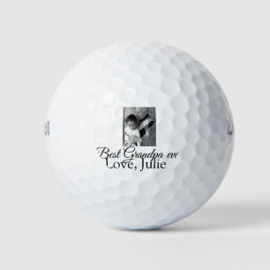 best grandpa ever grandparents photo gifts classic golf balls