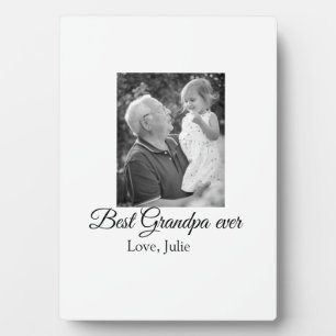 best grandpa ever grandparents photo gifts classic plaque