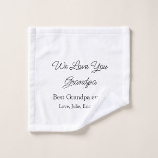 best grandpa ever grandparents photo gifts classic wash cloth