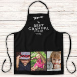 Best Grandpa Ever Keepsake 3 Photo Black Apron<br><div class="desc">Best Grandpa Ever Father`s Day Keepsake Black Apron with 3 Photo Collage and Grandpa`s Name. Personalize with 3 grandchildren photos,  grandfather`s name and the year. You can change any text on the apron. A perfect gift for a grandpa for Father`s Day,  birthday or Christmas.</div>