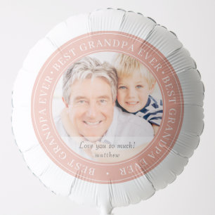 Best Grandpa Ever Modern Classic Photo Balloon
