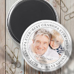 Best Grandpa Ever Modern Classic Photo Magnet<br><div class="desc">This simple and classic design is composed of serif typography and add a custom photo. "Best Grandpa Ever" circles the photo of your grandpa,  grampa,  grandpa,  lolo etc</div>