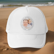 Best Grandpa Ever Modern Classic Photo Trucker Hat