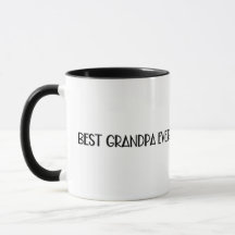 Best Grandpa Ever Modern Grandfather Gift 