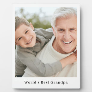 Best Grandpa Ever Personalized Full Photo Gift Plaque