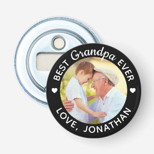 Best Grandpa Ever Personalized Name Custom Photo Bottle Opener