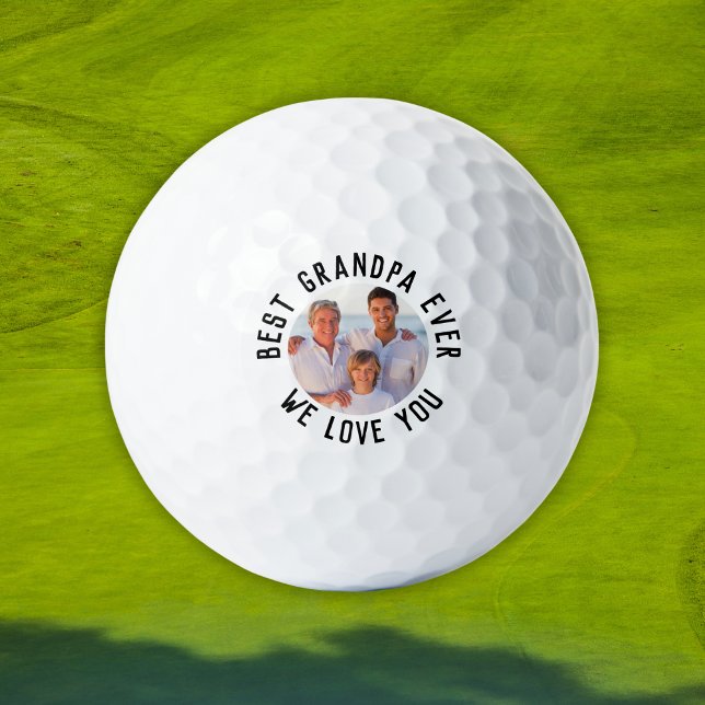 Best Grandpa Ever – Personalized Photo Golf Balls (Best Grandpa Ever – Personalized Photo Golf Balls
)