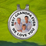 Best Grandpa Ever – Personalized Photo Golf Hat Clip<br><div class="desc">Celebrate your grandfather's love for golf with this custom hat clip with a printed photo of his grandchildren and the heartfelt quote "Best Grandpa Ever". You can change the second line "we love you" for any custom message, the kids' initials, or names. Perfect for Father's Day, his birthday, or any...</div>
