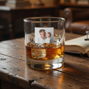 Best Grandpa Ever Personalized Whiskey Glass