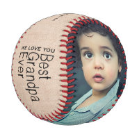 Best Grandpa Ever Photo Baseball