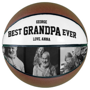Best Grandpa Ever Photo Birthday Gift Christmas Ba Basketball