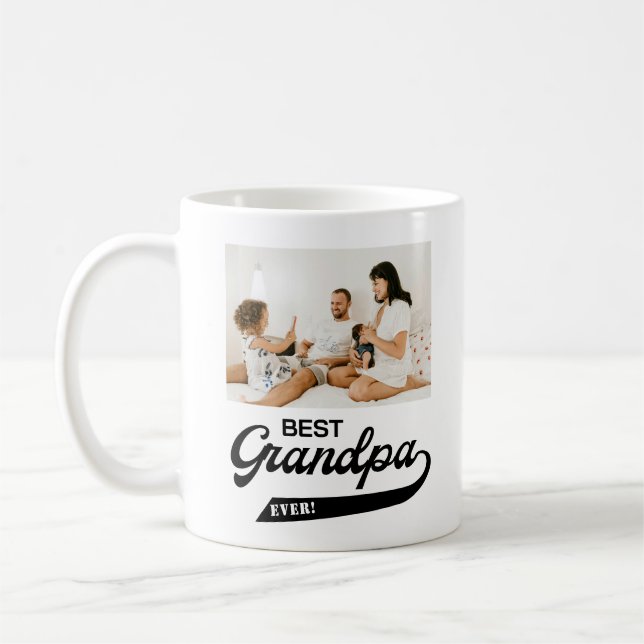 Best Grandpa Ever Photo  Coffee Mug (Left)