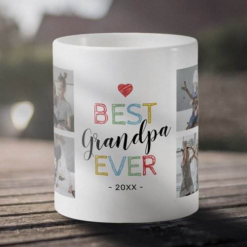 Best Grandpa Ever Photo Coffee Mug