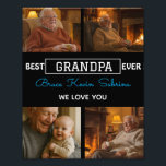Best Grandpa Ever Photo Collage<br><div class="desc">Celebrate Grandpa with this Best Grandpa Ever Photo Collage Enlargement—an unforgettable gift that turns your favorite memories into a stunning display. This high-quality print features a personalized collage of family photos alongside a heartfelt custom message, perfect for Father’s Day, birthdays, or any day you want to show your love. Printed...</div>