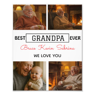 Best Grandpa Ever Photo Collage
