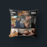 Best Grandpa Ever Photo Collage and Custom Text Throw Pillow<br><div class="desc">Snuggle up to memories with this Best Grandpa Ever Photo Collage Throw Pillow! Personalized with your favorite family photos and a heartfelt custom message, this soft and durable pillow is both meaningful and functional. Perfect for Father’s Day, Grandpa’s birthday, Christmas, or just because—it’s a daily reminder of how much he’s...</div>