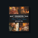 Best Grandpa Ever Photo Collage Canvas Print<br><div class="desc">Surprise Grandpa with a Best Grandpa Ever Canvas Print that turns treasured moments into meaningful art. This personalized photo collage features your favorite family pictures and a heartfelt custom message, professionally printed on durable, high-quality canvas. It’s the perfect gift for Father’s Day, birthdays, Christmas, or just because. Ready to hang...</div>