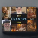Best Grandpa Ever Photo Collage Plaque<br><div class="desc">Honor your grandpa with this Best Grandpa Ever Photo Collage Plaque—a timeless keepsake that blends love and memories. Featuring a high-quality finish, personalized text, and a beautiful collage of your favorite photos, this plaque is perfect for Father’s Day, birthdays, Grandparents Day, or just to show appreciation. It’s ready to display...</div>