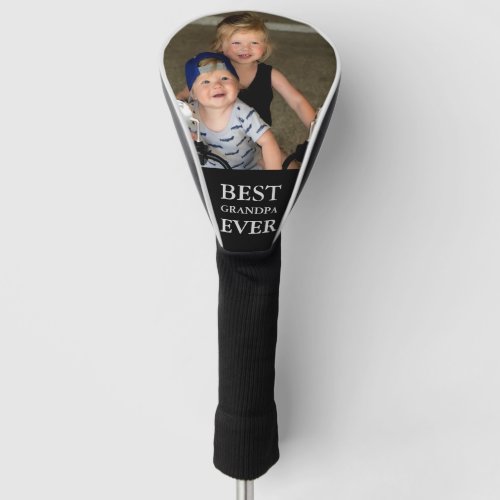 Best Grandpa Ever Photo Golf Head Cover