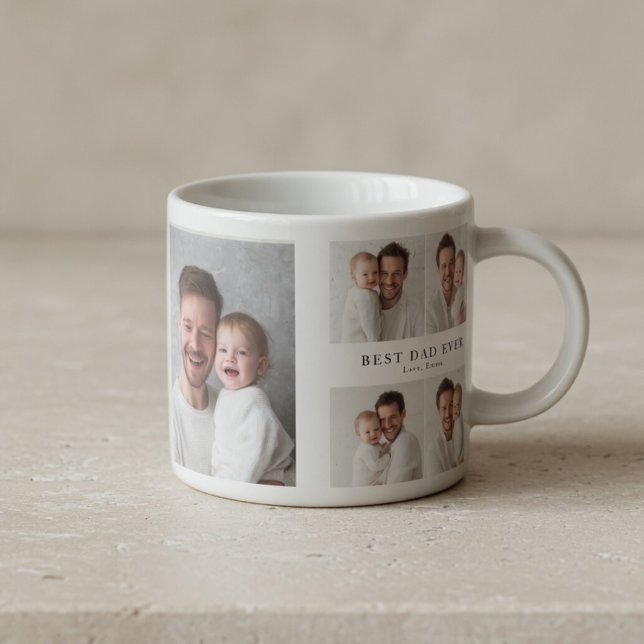 Best Grandpa Ever Photo | Personalized Espresso Cup (Creator Uploaded)