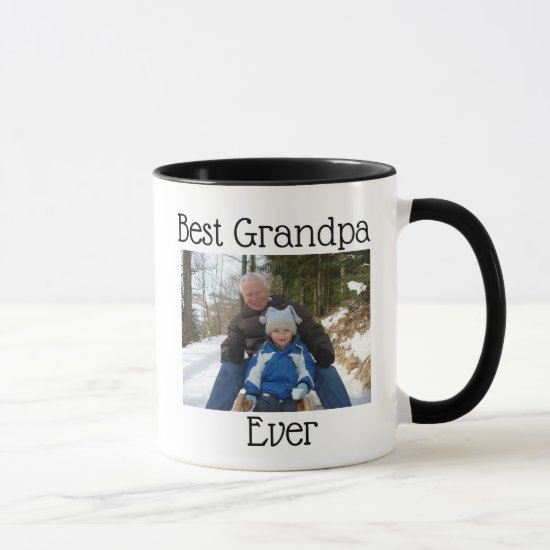 Best Grandpa Ever Photo Personalized Photo Mug