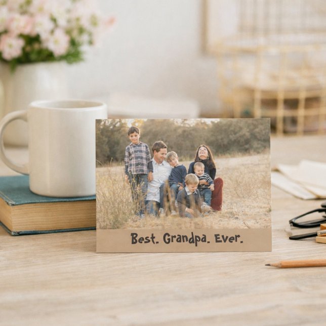 Best Grandpa Ever Photo Postcard (Creator Uploaded)