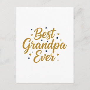 best grandpa ever postcard