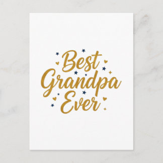 best grandpa ever postcard