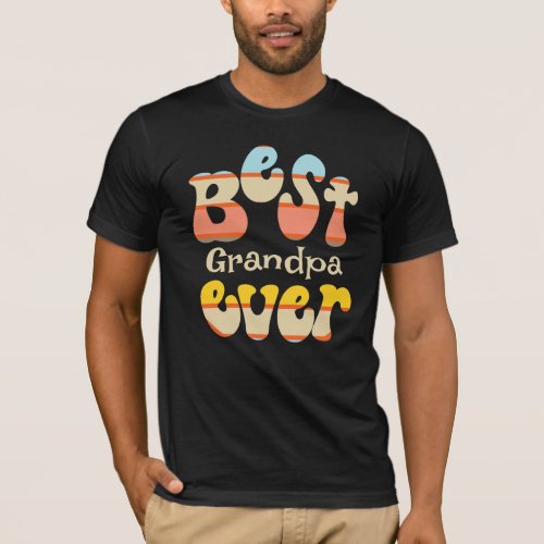 Best Grandpa Ever Retro T_Shirt