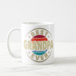 Best Grandpa Ever Retro Vintage Grandfather Gift Coffee Mug<br><div class="desc">A funny saying design for your grandpa from granddaughter, grandson, grandchildren, on father's day or christmas, birthday, grandparents day, Anniversary, or any other Occasion. show how much grandpa is loved and appreciated. A retro and Vintage Grandpa design that says "Best Grandpa Ever", to show your grandad that he's the coolest...</div>