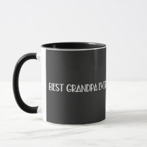 Best Grandpa Ever Simple Black White Grandad Gift 