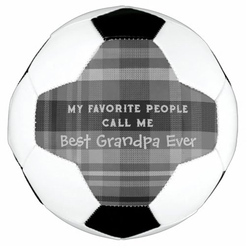 Best Grandpa Ever Soccer Ball