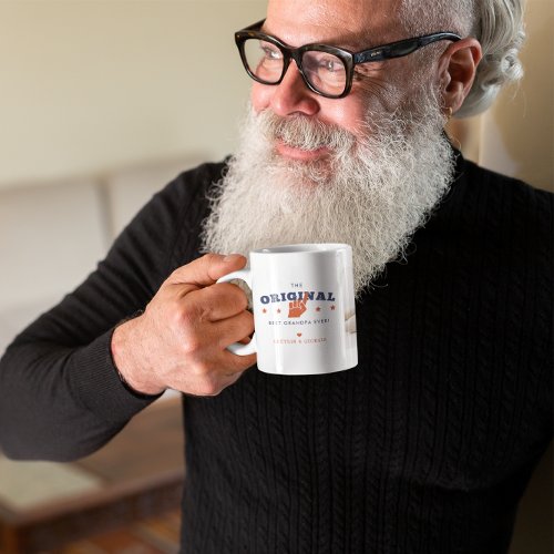 Best Grandpa Ever  Two Photo Collage Coffee Mug