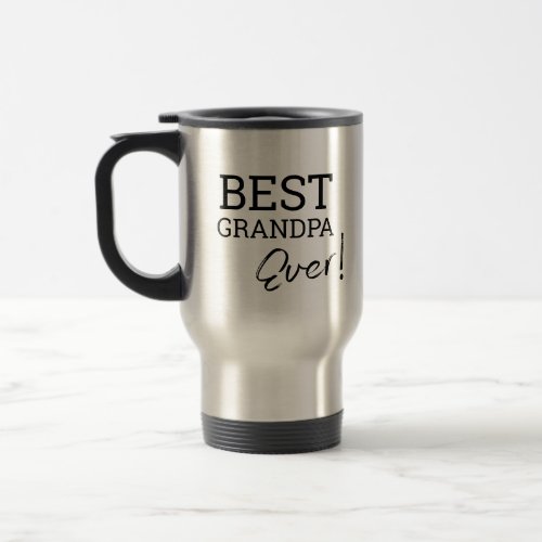 Best Grandpa EVER Typography custom photo Mug