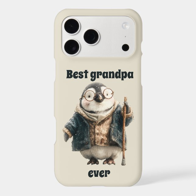 Best Grandpa Ever Winter Penguin Case-Mate iPhone Case (Back)
