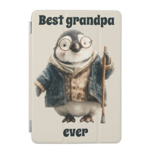 Best Grandpa Ever Winter Penguin iPad Mini Cover