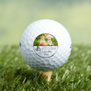 Best Grandpa Father's Day Photo Golf Balls