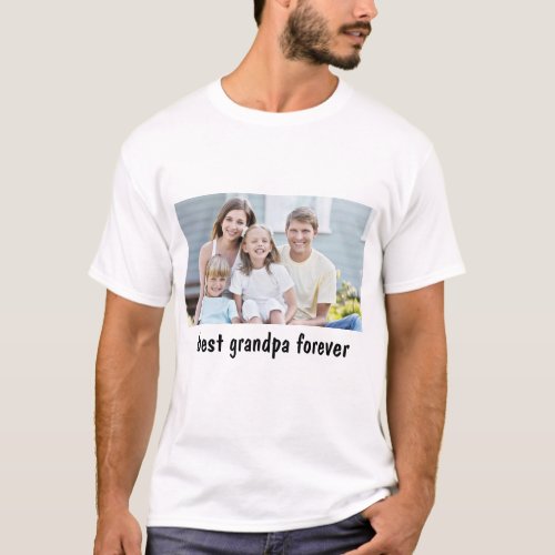 best Grandpa Forever Family Picture T_Shirt
