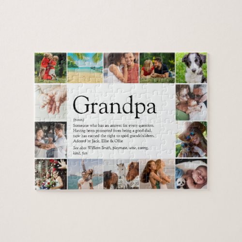 Best Grandpa Grandad Papa Definition 14 Photo Jigsaw Puzzle