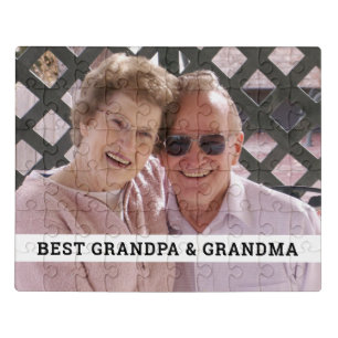 Best Grandpa & Grandma Photo Jigsaw Puzzle