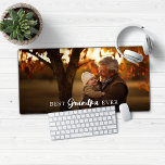Best Grandpa Granparent Photo Desk Mat<br><div class="desc">Modern Best Grandpa or Grandparent Photo Mouse Pad Desk Mat. Add your favorite photo and text for a fun personalized design! Please contact us at cedarandstring@gmail.com if you need assistance with the design or matching products.</div>