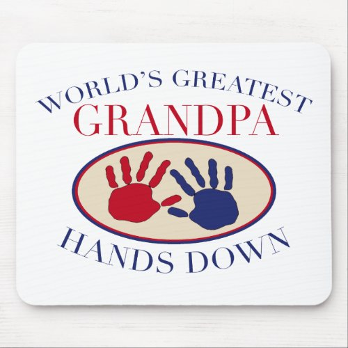 Best Grandpa Hands Down Mouse Pad