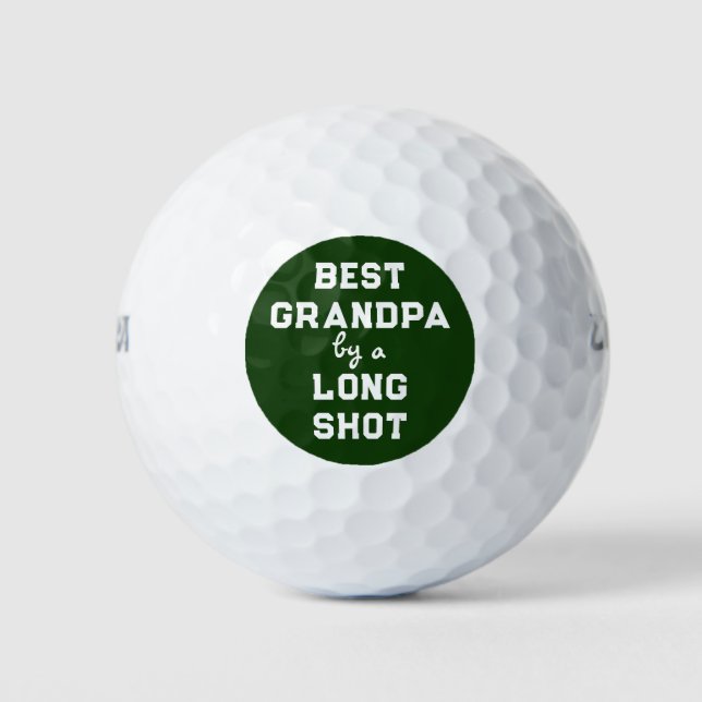 Best Grandpa Humor Golf Balls (Front)