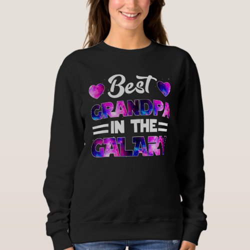 Best Grandpa In The Galaxy  Fathers Day Promoted T Sweatshirt