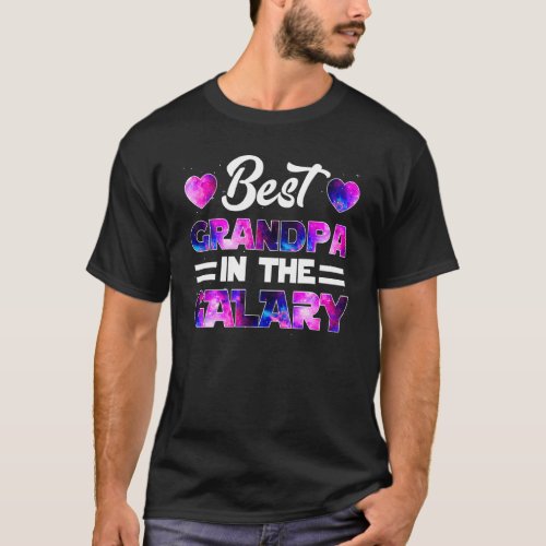 Best Grandpa In The Galaxy  Fathers Day Promoted T T_Shirt