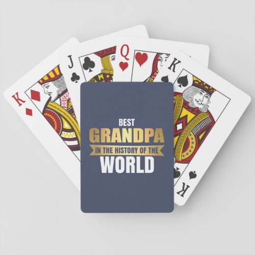 Best Grandpa in the history of the world Poker Cards