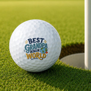 Best Grandpa in the World Golf Ball Gift
