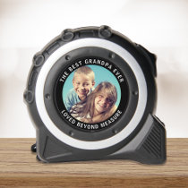 Best Grandpa Loved Beyond Measure Photo Tape Measure