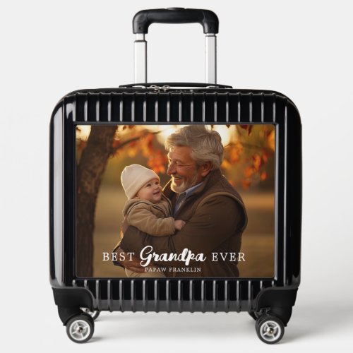Best Grandpa Papa Grandparent Photo Luggage